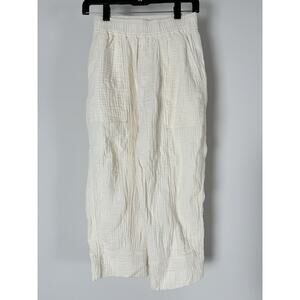 Madewell gauze pants Lightspun Balloon Womens XXS PETITE IVORY 100% Cotton